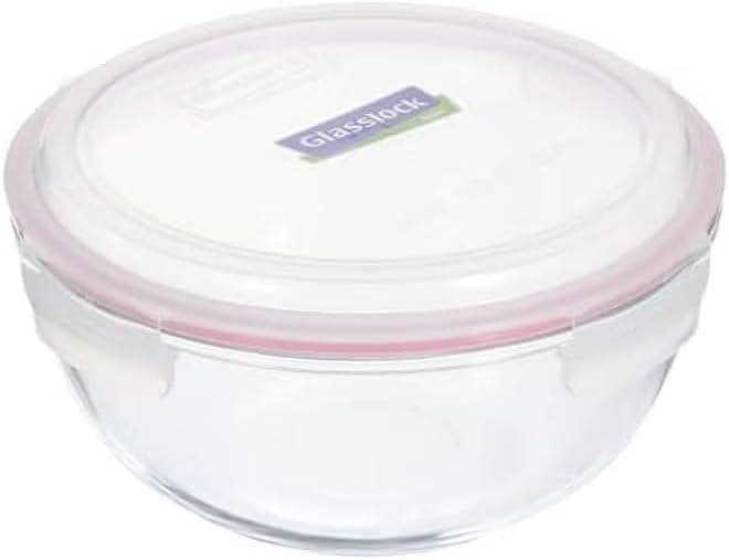 Lock Round Glass Storage Container 4000 Ml