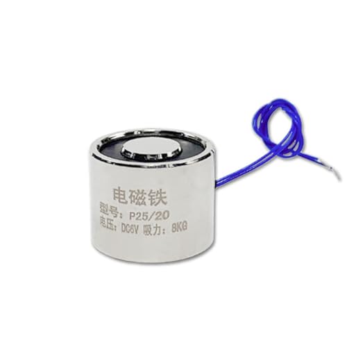 Image of P25/20 Holding Electric Magnet Lifting DC 5V 6V 12V 24V 8Kg 80N Electromagnet Solenoid 25 * 20mm 1Pcs(5v)