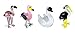 Looking Glass Miniature Collectible - Flamingo / Swan / Heron (4-Pack)