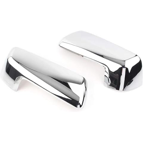 alittlepanda Triple Chrome Plate Clip-ON Mirror Cover Replacement Skull Cap Compatible with 2019-2024 Chevy Silverado 1500 / Sierra 1500 New Model Cover