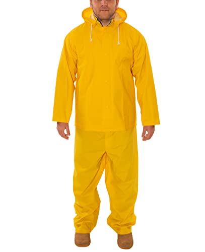 Image of Tingley S53307 Industrial Work PVC Waterproof 3-Piece Suit, Yellow
