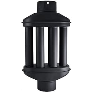 UZMAN Uitlaatgaswarmtewisselaar, 120 mm/130 mm, 6 buizen, schoorsteenpijp, rookpijp, rookgaskoeler, uitlaatpijp, kachelpijp warmteopslag (120 mm diameter)