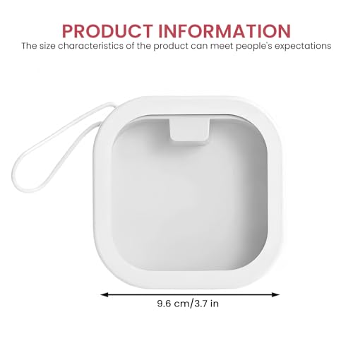 4 Stück Haargummi Organizer Box, Tragbarer Organizer Für Haarnadel, Haargummi Organizer Kinder Box Mit Deckel, Mini Aufbewahrungsbox Für Wattepads, Tupfer, Zahnseide, Haarnadeln, Reise Schmuck (Weiß)