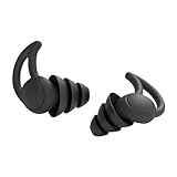 TORMEN 睡眠用耳栓セット 低反発シリコン ノイズキャンセリング 防音 耳せん いびき対策 睡眠・旅行・仕事・水泳・工事用 (ブラック)