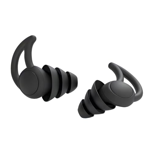 TORMEN 睡眠用耳栓セット 低反発シリコン ノイズキャンセリング 防音 耳せん いびき対策 睡眠・旅行・仕事・水泳・工事用 (ブラック)