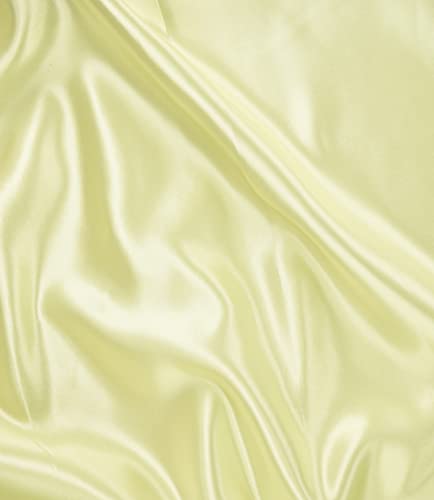 丸信商事 生地 サテン 無地 ポリエステル100% 約116cm幅×1mカットcol.14 クリーム 1000 手芸 ハンドメイド用品