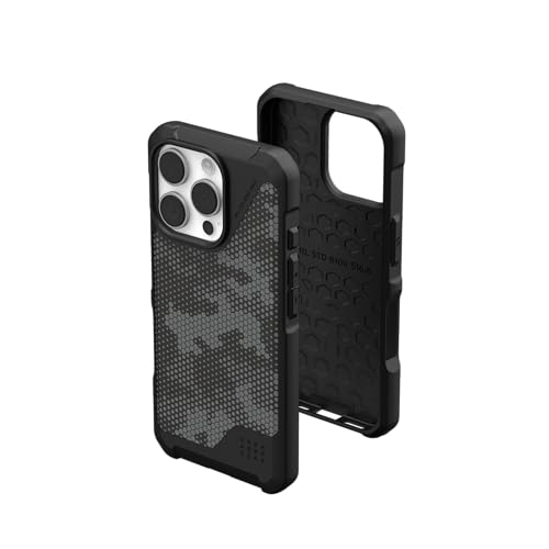 UAG Metropolis LT coque iPhone 16 Pro haut de gamme graphite camouflage