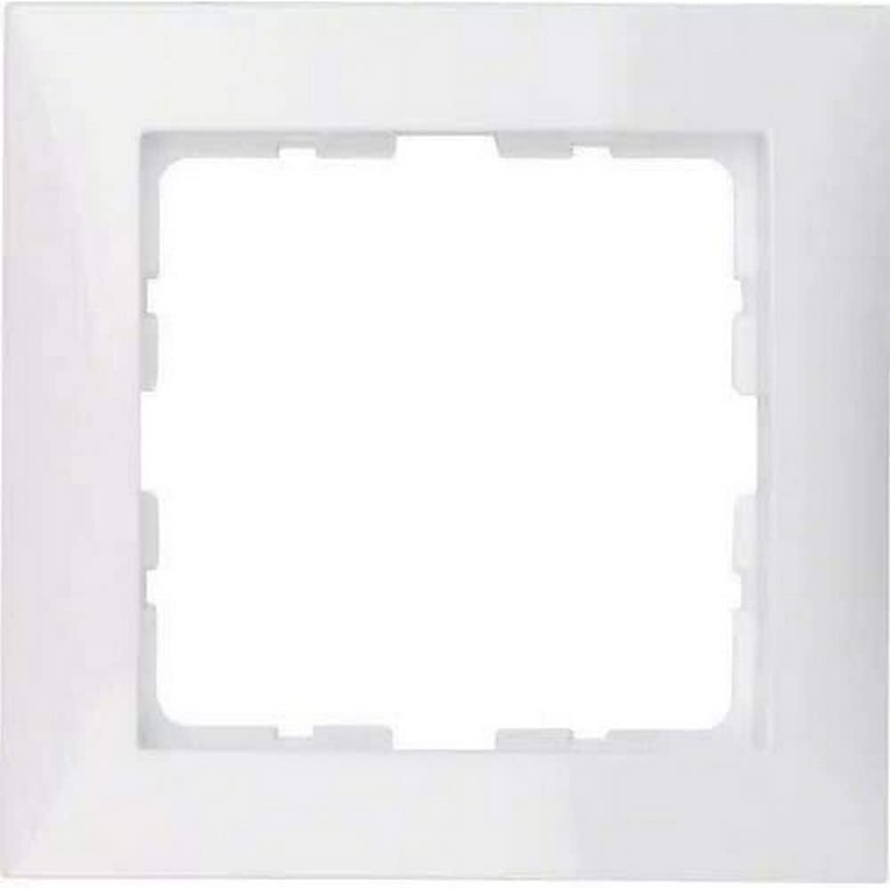 Hager Berker, 10118989, Frame, 1 x S1, Glossy, Polar White
