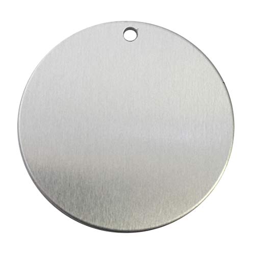 RMP Stamping Blanks, 2 Inch Round with Hole, Aluminum 0.063 Inch (14 Ga.) - 50 Pack