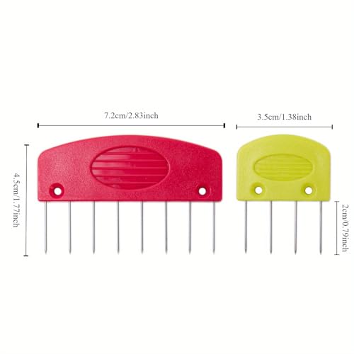 20pcs/Set Colorful Knit Blocking Pins Kit, Knitting Blocks Combs for Blocking Knitting, Crochet, Lace Or Needlework Projects, Use with Blocking Mats for Knitting Pads (Colorful)