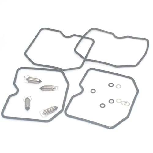 Kit Reconstrucción Kit De Reparación Carburador para Suzuki GSF650N/S NA SA 2004-2005 Bandit GSF600 GSF650. Junta Válvula Aguja Flotador Diafragma Juego de Piezas de Carburador(Conjunto 6)