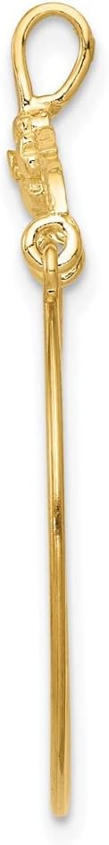 FJC Finejewelers 10 kt Yellow Gold Polished Floral Charm Holder 30 x 25 mm