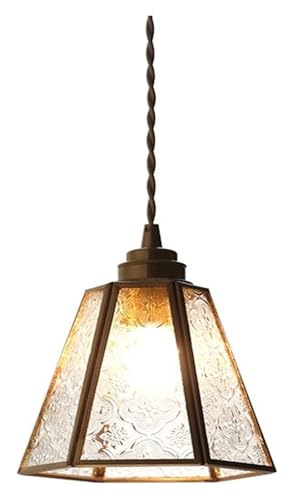 Lustre salon moderne en verre rétro pour éclairage de chevet et îlot