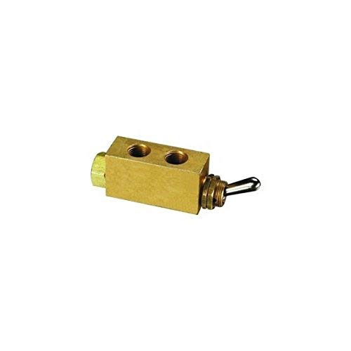 Clippard M-MJTV-3 3-Way Toggle Valve, Enp Steel Toggle, G1/8
