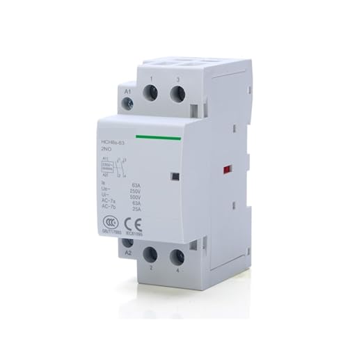 Contacteur rail DIN 2P 40A 2NO automatique HCH8s-63 pour circuit électrique 230V