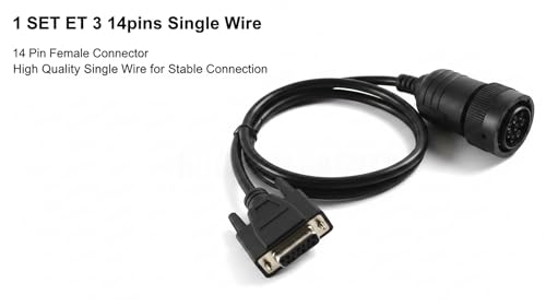 Cable de 14 pines 457-6114 para herramienta de diagnóstico CAT ET3 con conector 2