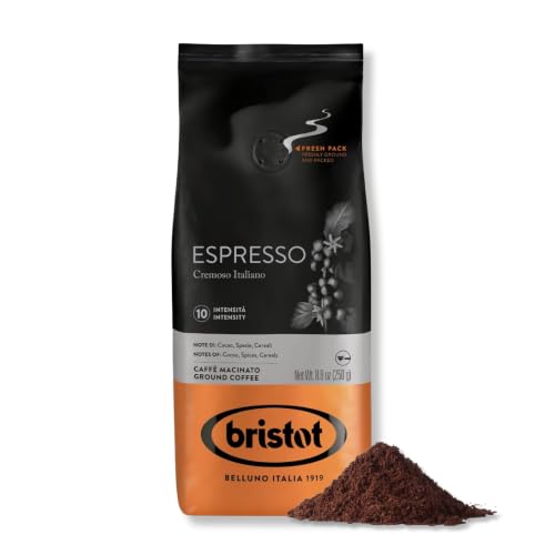 Bristot Espresso Cremoso Italiano Ground Coffee...