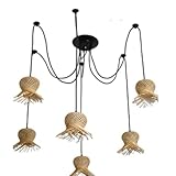 Natural Making Creative Lamp Loft Loft Loft American Retro Coffee Restaurant Bar Decor Living Room Pendant Lighting Vintage Industrial Chandelier