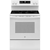 GE GRF600AVWW 5.3 Cu. Ft. White Freestanding Electric Smart Range