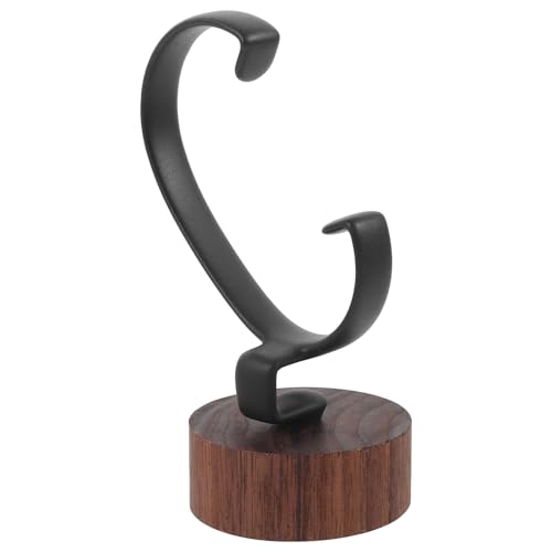 Watch Display Stand, Show Rack Wrist Watch Holder, Stand Men and Women Black Walnut Storage Rack Wood, 10.50X4.80X4.80CM