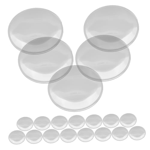 BUGUUYO 30個 光学用レンズ 径 丸型両凸放大鏡レンズ 携帯便利 高精研磨表面 滑らかで手に優しい 多機能倍率拡大ツール 家用観察器具対応