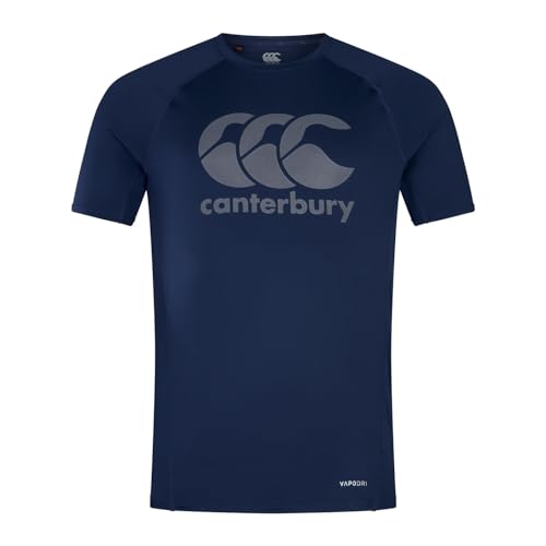 Canterbury Large Logo Superlight T-Shirt pour Homme, Navy, 4XL
