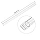 sourcing map 2 Stück PVC Transparent Rohr, Innendurchmesser 10mm Durchmesser 14mm LÄNGE 250mm Acryl Kunststoffrohr für Lampenbau, Stehlampen, Möbel