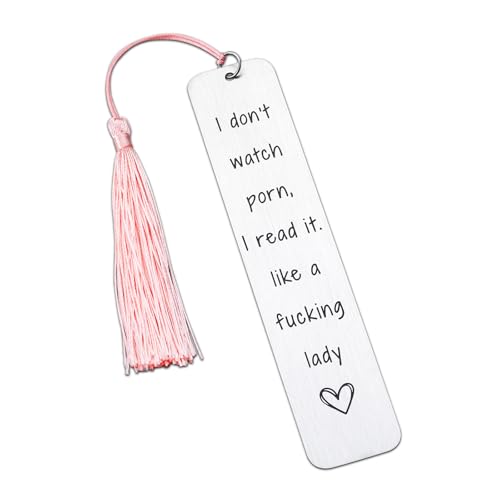 Smutty Book Lover Gifts, I Don't Watch P rn Bookmark, Dark Romance Bookmarks for Bookish, Spicy Bookmark for Reader, Gift for Book Lover Women