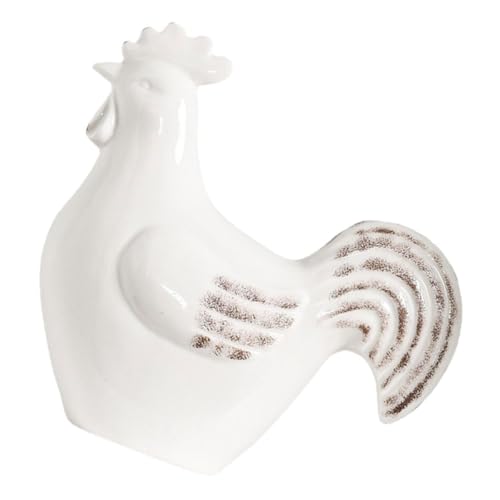 Beaupretty Statue de Coq en Céramique Moderne et Créative pour Décoration Intérieure, Figurine Réaliste pour Salon ou Bureau, Décoration Élégante et...