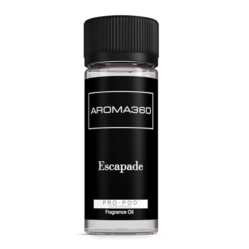 Aroma360 - Escapade Pro Pod 50ML - Fragrance Oil Scent - Luxury Aromatherapy Scent Diffuser Oil - Hints of Lemon, Ocean, Bergamot, & Fragrant Jasmine - for Essential Oil Diffusers - for Home & Office