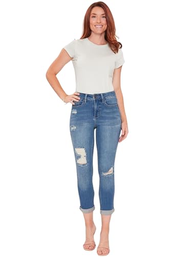 Royalty For Me Womens Women's Vintage 5 Pocket Slim Straight Cuff Jean4