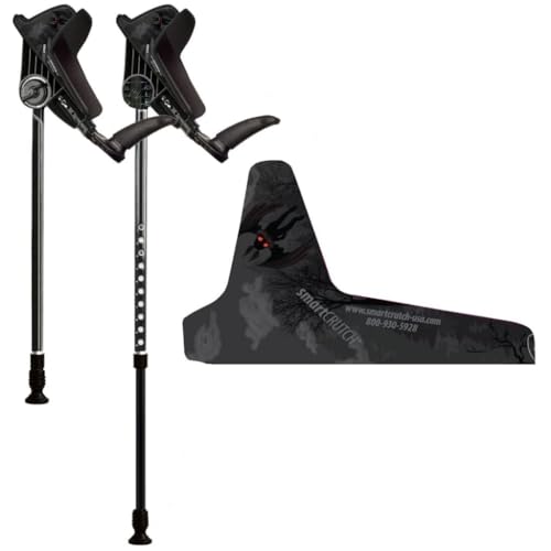 smartCRUTCH Local Artist Series Ergonomic Custom Forearm Crutches for Adults, Multiple Colors, Adjustable Forearm Rotates 15-90 Degrees - Heights 5'4