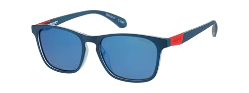 Superdry SDS-5017 Men's Sunglasses 106P Navy-Red/Blue Mirror