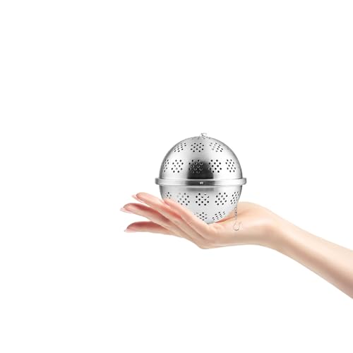Toyvian Infuseur Boule à Thé Acier Inoxydable Passoire Fine pour Épices Thé Vrac Filtre à Assaisonnement Pratique et Facile à Nettoyer