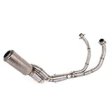Motorrad Vollauspuffanlage Rohrkrümmer Vorschalldämpfer Machen Sie den Auspuff glatter, verbessern Sie die Leistung und begleiten Sie Sie mit einem komfortablen Erlebnis.