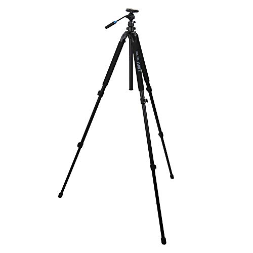 Slik Pro 700Svh Aluminum Tripod With Svh-501 Compact Fluid Video Head For Mirrorless/Dslr Sony Nikon Canon Fuji Cameras And More - Black (613-352) #TOP1
