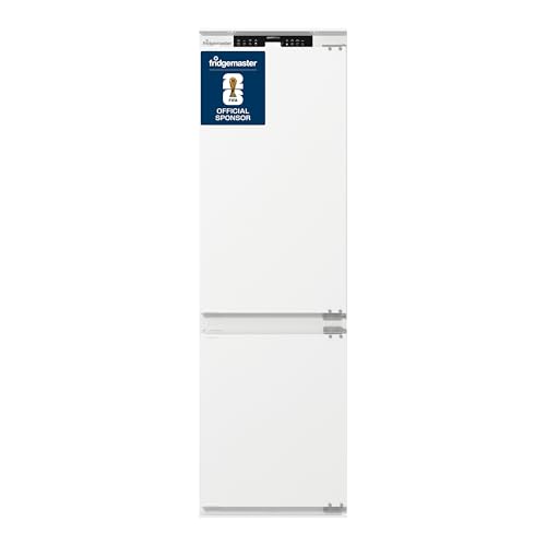 Fridgemaster MBC55252NE Built in Fridge Freezer, Dual cooling system, Convert function, Electronic touch control, E rated, 54.5D x 54W x 177.2H cm, White