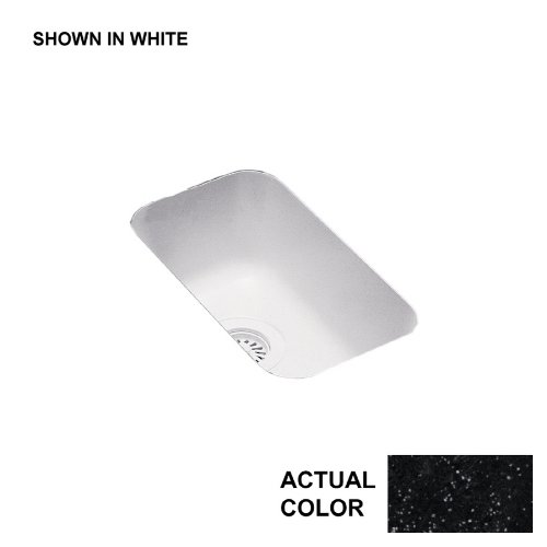 Swanstone US01711SB.015 Solid Surface Undermount Single-Bowl Kitchen Sink, 11-in L X 17.75-in H
