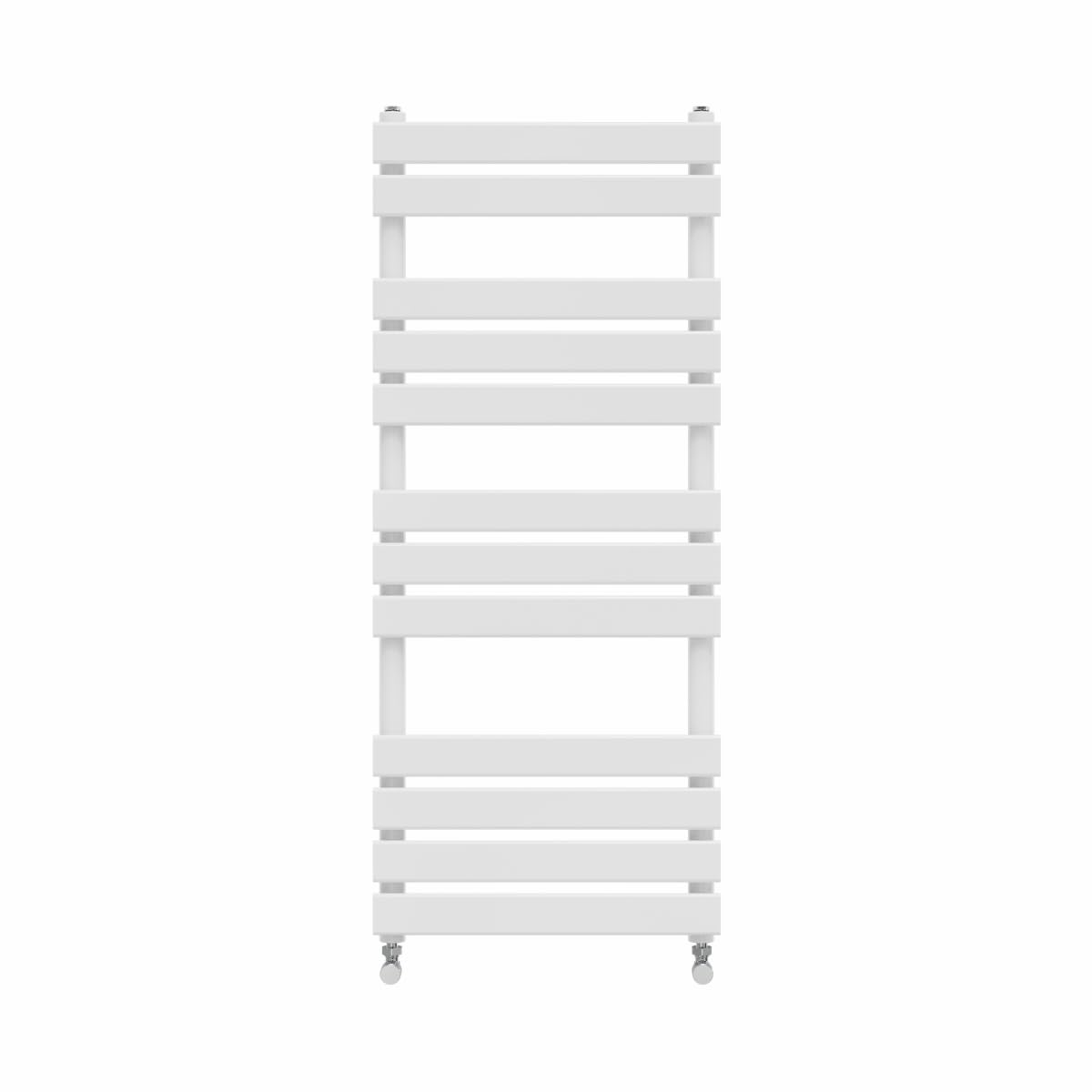 Warmehaus White Flat Panel Heated Towel Rail Radiator Ladder Rad 1200 X 500Mm Bathroom Central Heating