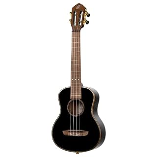 Ortega Guitars Ukulélé Ténor noir – Série Onyx – housse Deluxe incluse – épicéa/acajou (RUOX-TE) - Les Beatles, Paul McCartney, John Lennon, RIngo Starr, George Harrison Ortega Guitars Ukulélé Ténor noir - Série Onyx - housse Deluxe incluse - épicéa/acajou (RUOX-TE) – Image 3