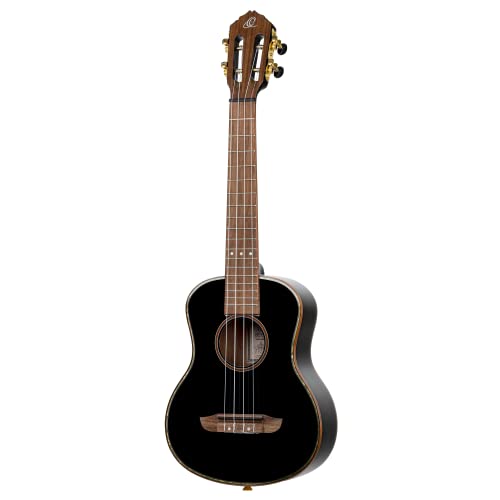 Ortega Guitars Ukulélé Ténor noir – Série Onyx – housse Deluxe incluse – épicéa/acajou (RUOX-TE) - Les Beatles, Paul McCartney, John Lennon, RIngo Starr, George Harrison Ortega Guitars Ukulélé Ténor noir - Série Onyx - housse Deluxe incluse - épicéa/acajou (RUOX-TE) – Image 4