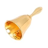 TEMPNAP ヴィンテージ調メタルハンドベル レストラン バー用呼び鈴 耐久性のある卓上ベル ペットトレーニング 授業 サービス呼び出し対応