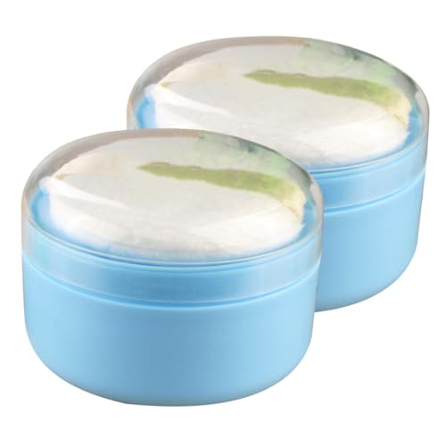 Totority 4 Pcs caixa de sopro de pó de talco estojo de pó para bebês puff de pó para bebê reutilizáv