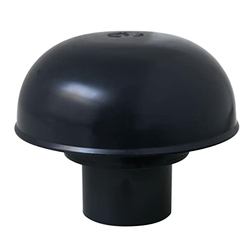 First Plast CDV40A Chapeau de Ventilation Tête Exalateur Sans Filet Ardoise, Diamètre intérieur 40 mm