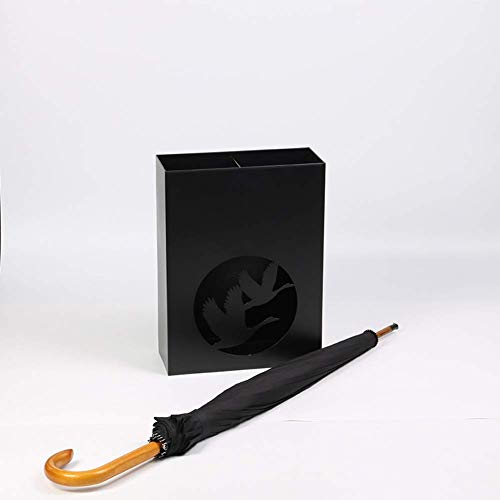 Porte-parapluies métallique noir pour stopper l'eau dans l'entrée