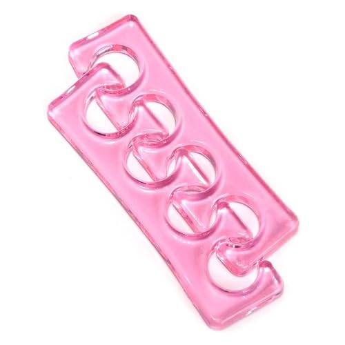 Soft Silicone Toe Separators for Pedicure, Comfortable and Flexible Toe Spacers for Nail Polish, 2 Pcs Toe Spreaders for Home & Salon Use with 3 Adjustable Sizes - Povtor