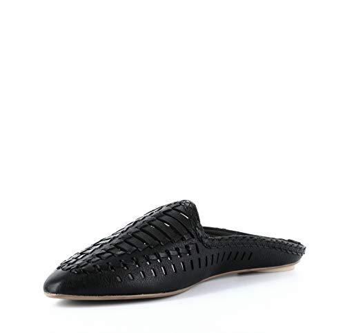 Dolce Vita Womens Ginny Leather Woven Mules Black 6.5 Medium (B,M) #TOP6