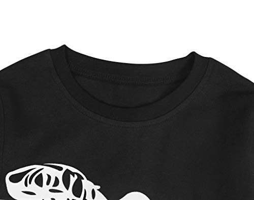 Amzbarley Conjuntos de pijama de mangas compridas de dinossauro para meninos pequenos Pijamas para c