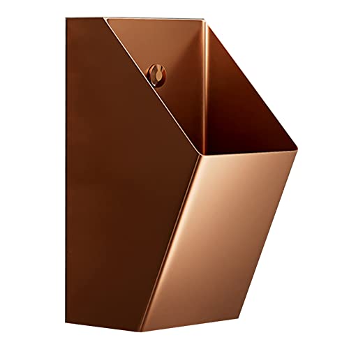 SSRURYWZ Wall Mounted Sensor Urinal,Men's Flushing Urinal,304 Stainless Steel Urinal,Commercial Residential Washout High-Efficiency Urinal,for Home,Hotel,Bar,Airport (Rose Gold B)