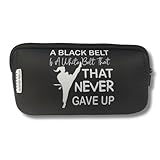 Sportybella Karate Gifts, Taekwondo Cosmetic Bags, Jiu Jitsu Makeup Bag, Black Belt Karate Gift, Martial Arts Theme Travel Waterproof Toiletry Bag Organizer, Karate Gear Accessories